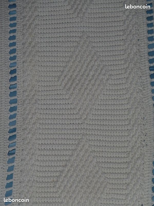 Dessus de lit vintage fait main (image 2)