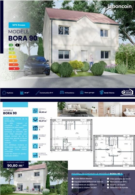 Maison 4 pièces 91 m² · à Villiers-sur-Marne · 91 m² · 349 135 €