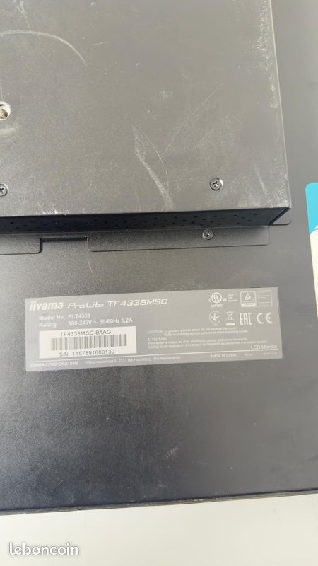 Iiyama Pro Lite TF4338MSC écran tactile 43 pouces PLT4338 TF4338MSC-B1AG professionnel (image 3)