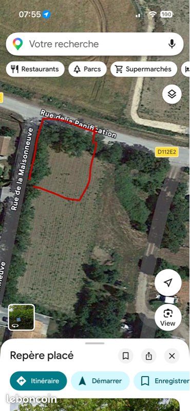 Terrain hors lotissement · à Le Thou · 96 300 €