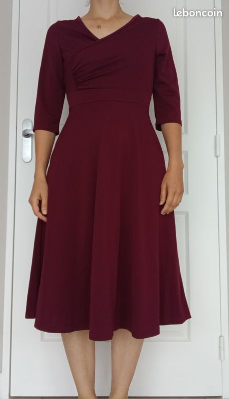 Robe De Soirée Cocktail Femme Bbonlinedress - Dentelle Col Rond Sans Manches