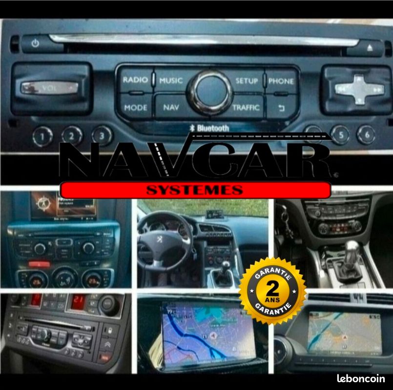 Ecran gps Autoradio Bluetooth rt4 rt5 rt6 rneg2 Ng4 rneg1 smeg nac carplay peugeot citroen Ds (image 1)
