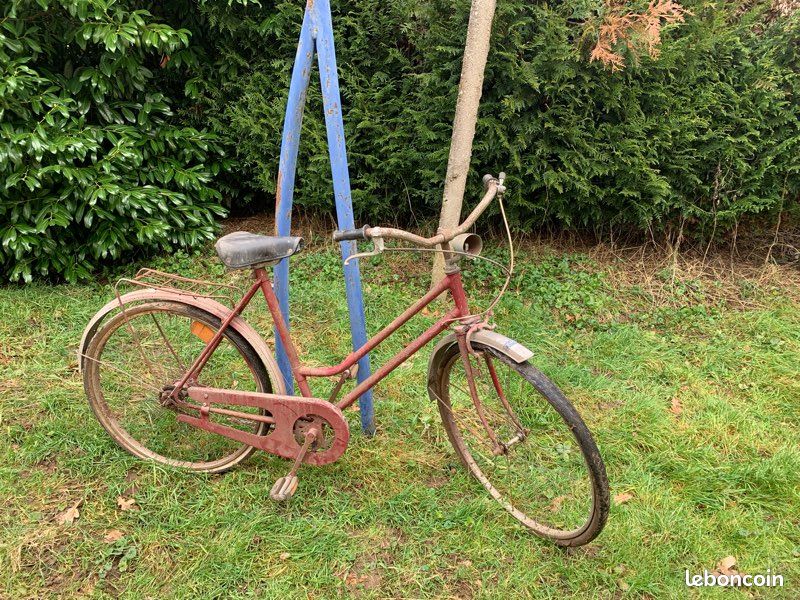 Vélo Vintage Unique - Fabrication Allemagne/France, Guidon/selle, Multicolore, état Décent