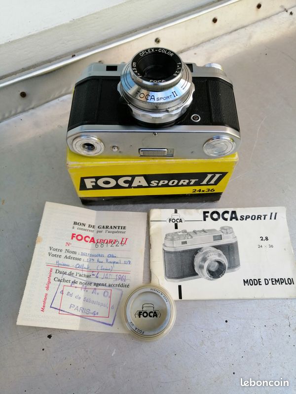 Appareil Photo Argentique Foca Sport Avec Boîte D'Origine Et Mode D'Emploi - Occasion