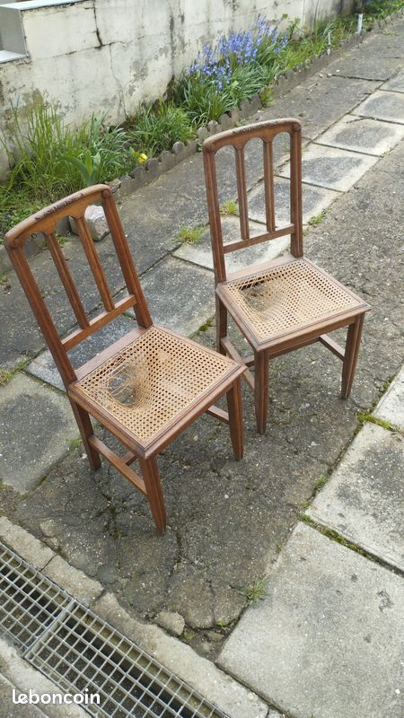 Lot de chaises en cannage (image 4)