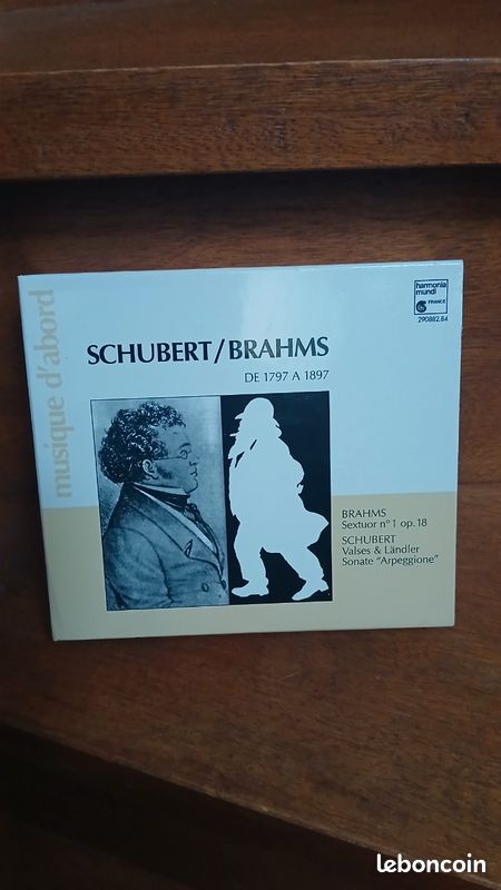 Rare coffret 3 cd SCHUBERT / BRAHMS collection musique d'abord classique (image 1)