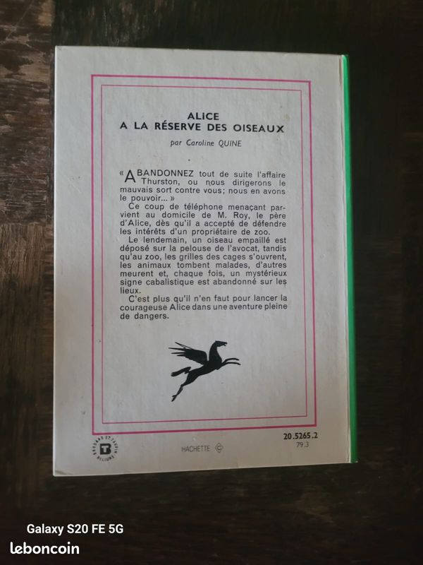 Livre « Alice à la réserve des oiseaux » (Bibliothèque verte) (image 4)