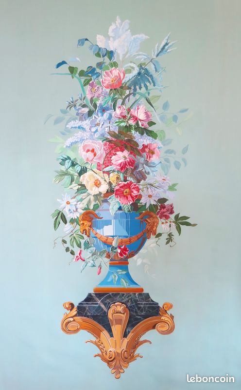 (BA) Tableau, Panneau décoratif, trompe l'oeil, papier peint (image 2)