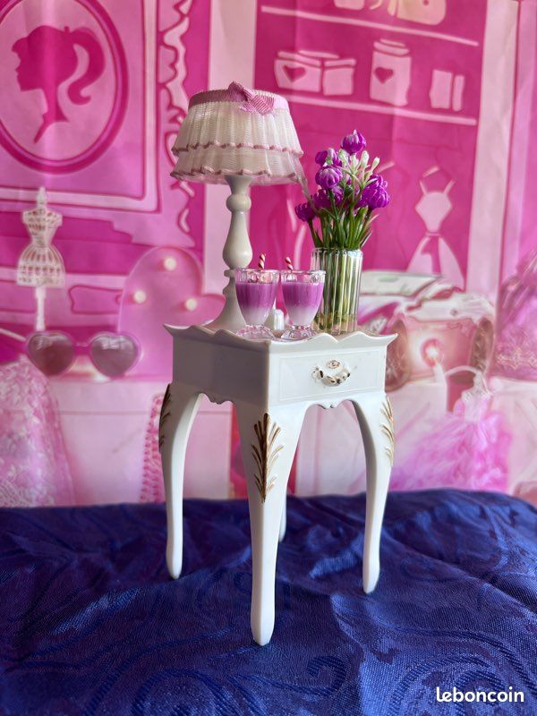 Chevet meuble collection vintage sindy convient a barbie mattel