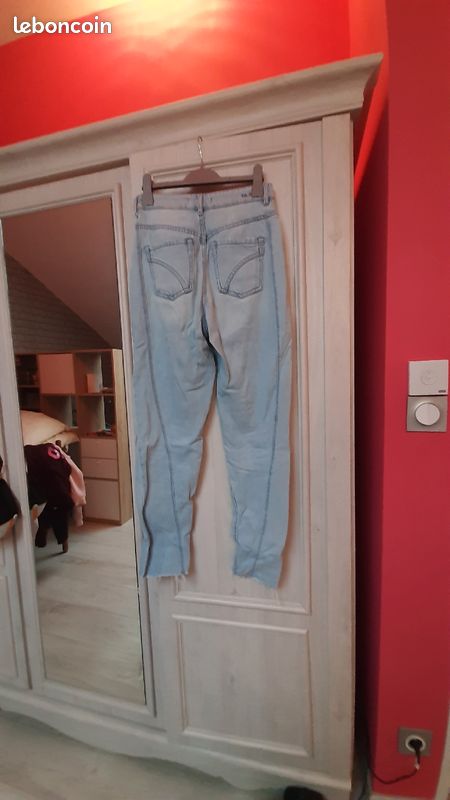 Jean taille haute original bleu pimkie femme 34 (image 6)