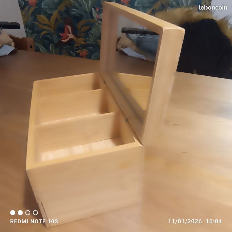Boîte à Bijoux En Bambou Naturel JANGAL - 15 Cm - Marque Paris Prix - Neuf Étiqueté