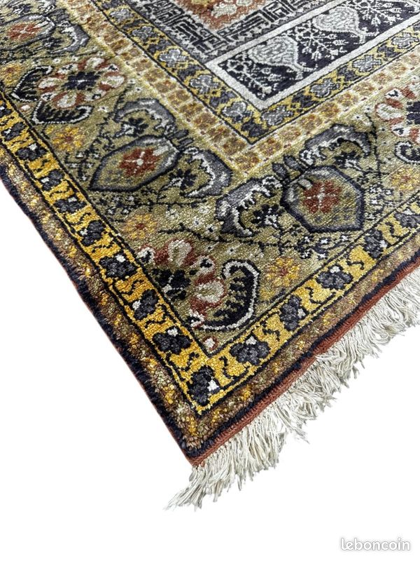 Grand Tapis Turc Fait Main – 250x220 Cm – Occasion – Déco Ethnique