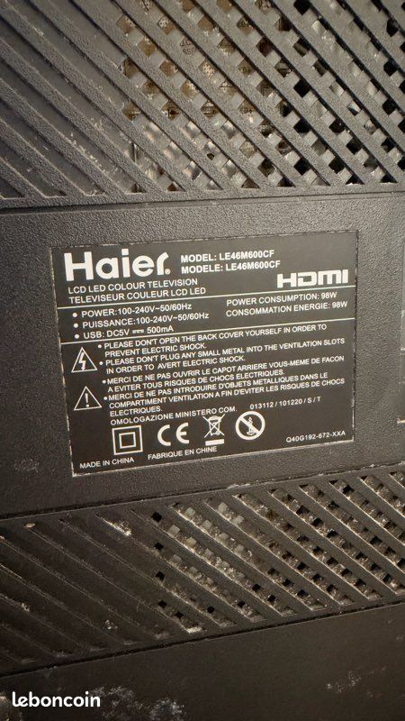 📺 Télévision Haier 48 pouces – Bon état – Sans télécommande (image 4)