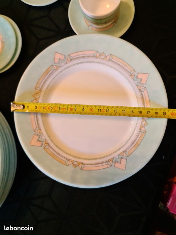 Lot13 Of 6 Small Flat Plates Vintage Mint Arcopal France Esso D 20 Cm - Sold Lot13 Of 6 Small Flat Plates Vintage Mint Arcopal France Esso D 20 Cm - Sold