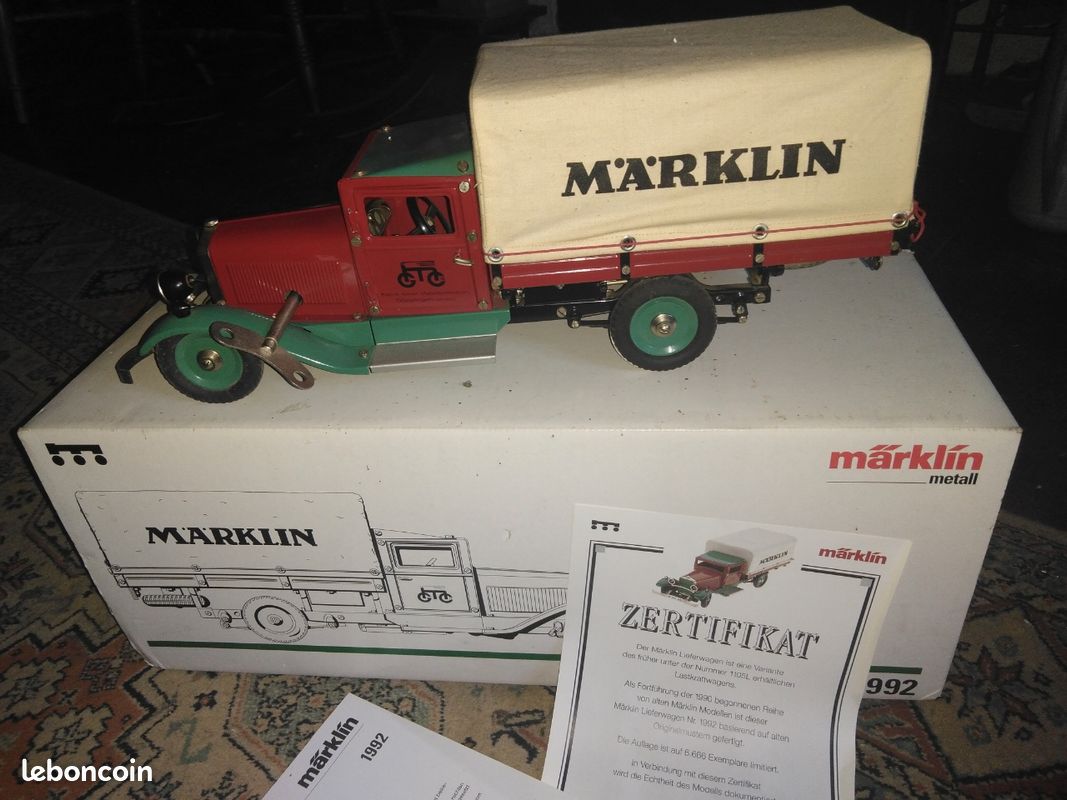 Marklin Grand Fourgon Télégraphe En Tôle, édition Limitée 38cm De 1993, état Neuf