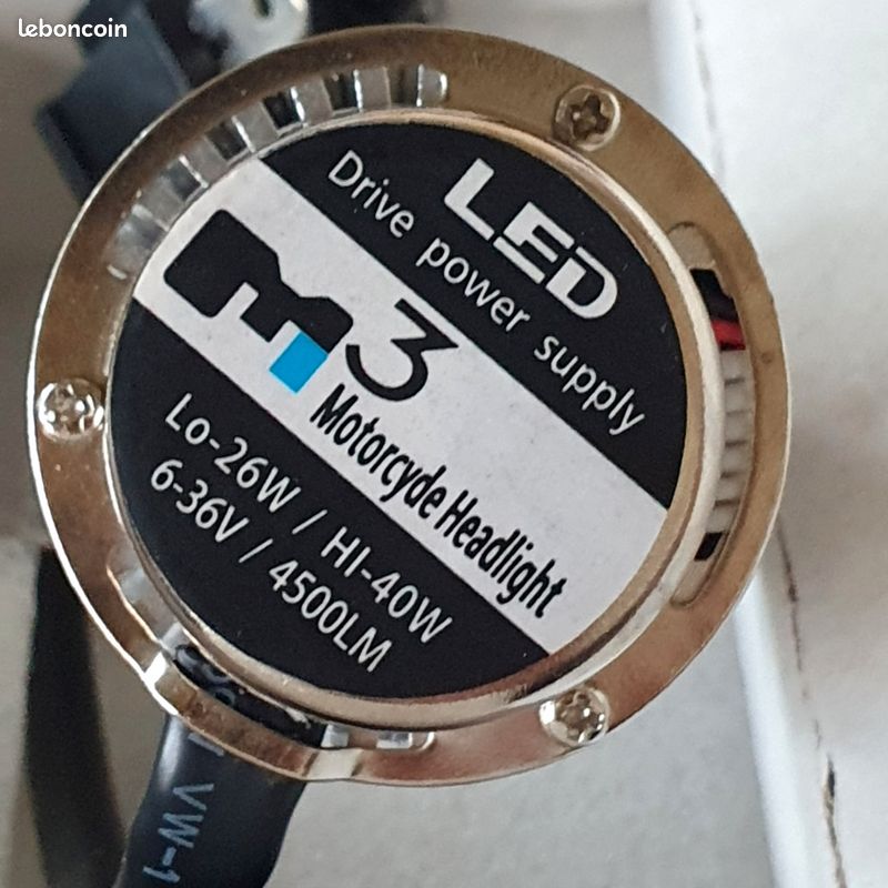 Ampoule H4 LED M3 Mini 40W 4500LM neuve code/route (image 2)