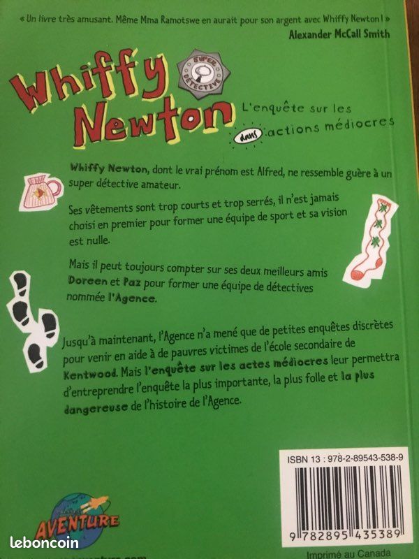Lot de 4 livres jeunesse Whiffy Newton super détective (image 2)