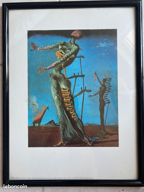 Tableau Giraffe en Feu de Salvador Dali (image 1)