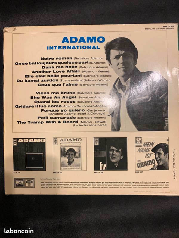 Vinyle Adamo International (image 2)