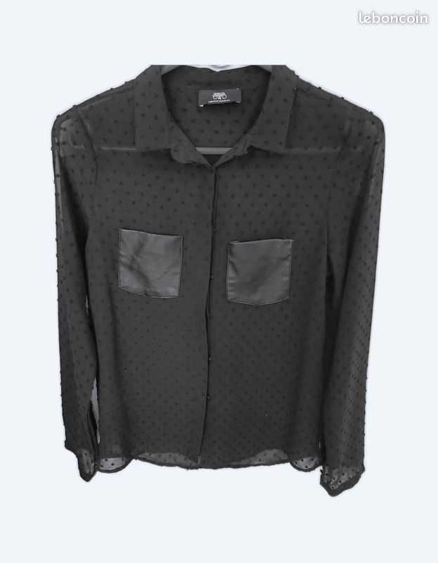 Chemisier Noir Chemisier Le Temps Des Cerises Chemise Laupy LE