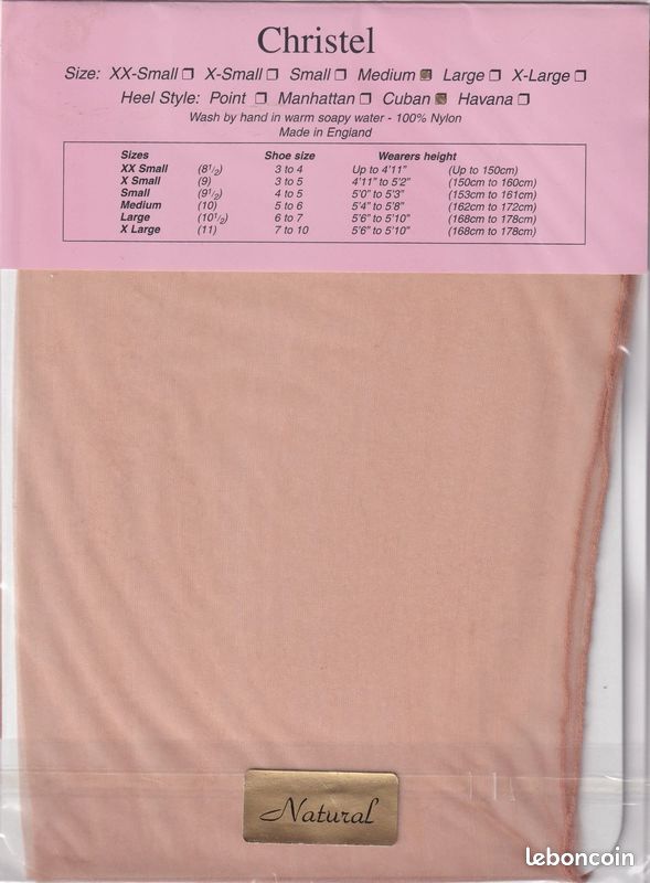 Bas Nylon Couture 15 Deniers Gazelle Taille 4 – Fully Fashioned – Fabriqués En France