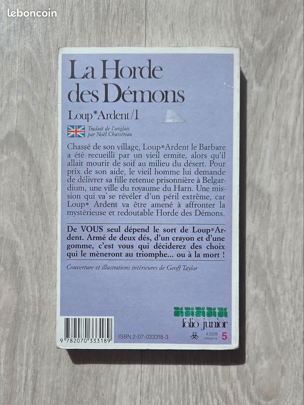 Livre dont vous êtes le héros - La Horde des Démons - Loup Ardent 1 (image 2)