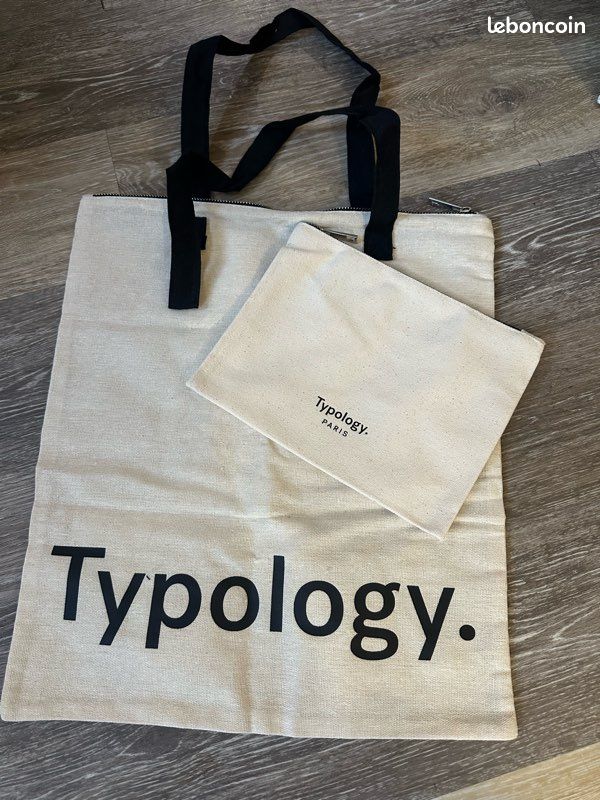 Lot pochette et tote bag Typology (image 1)