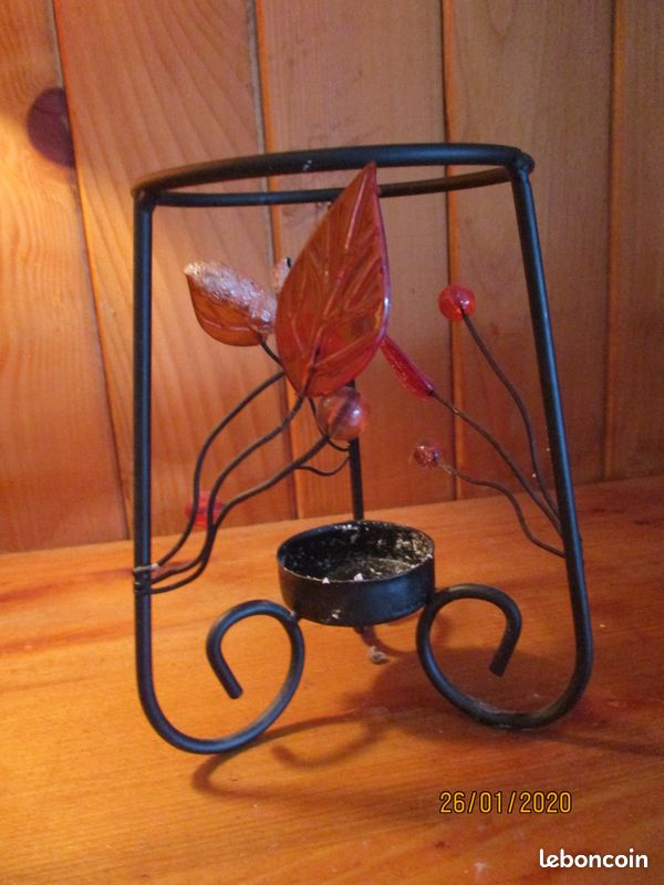 Lampe a poser socle en bois (image 9)