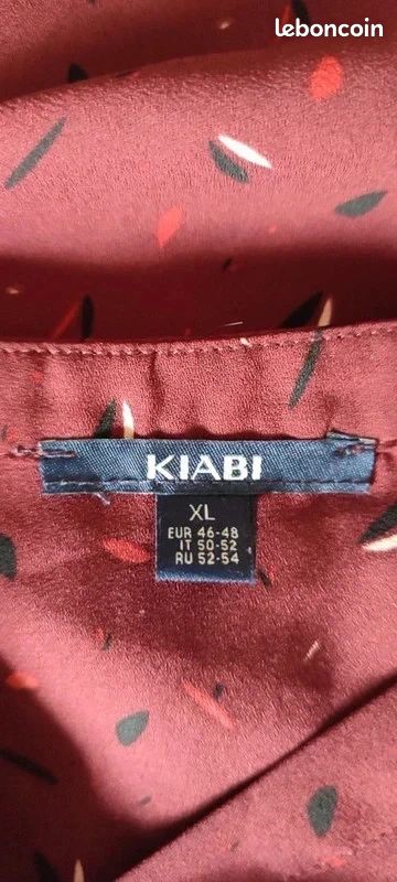 Tunique Noire Kiabi Taille XL (46-48) - Modèle Occasion En Très Bon état