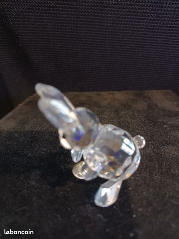 Bibelot lapin en verre taillé (image 6)