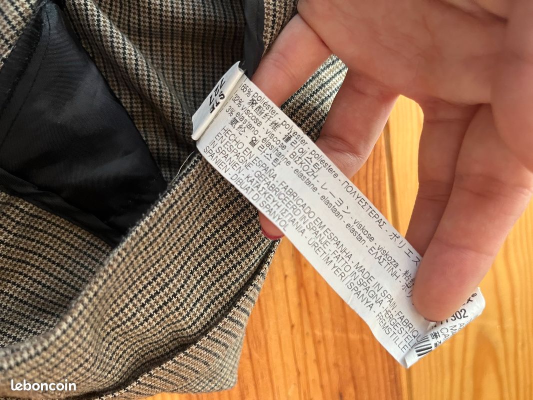 Pantalon Zara carreaux marrons (image 9)