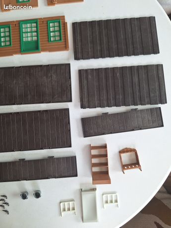 Playmobil western 3422 bank banque far west maison system klicky vintage - Jeux & Jouets