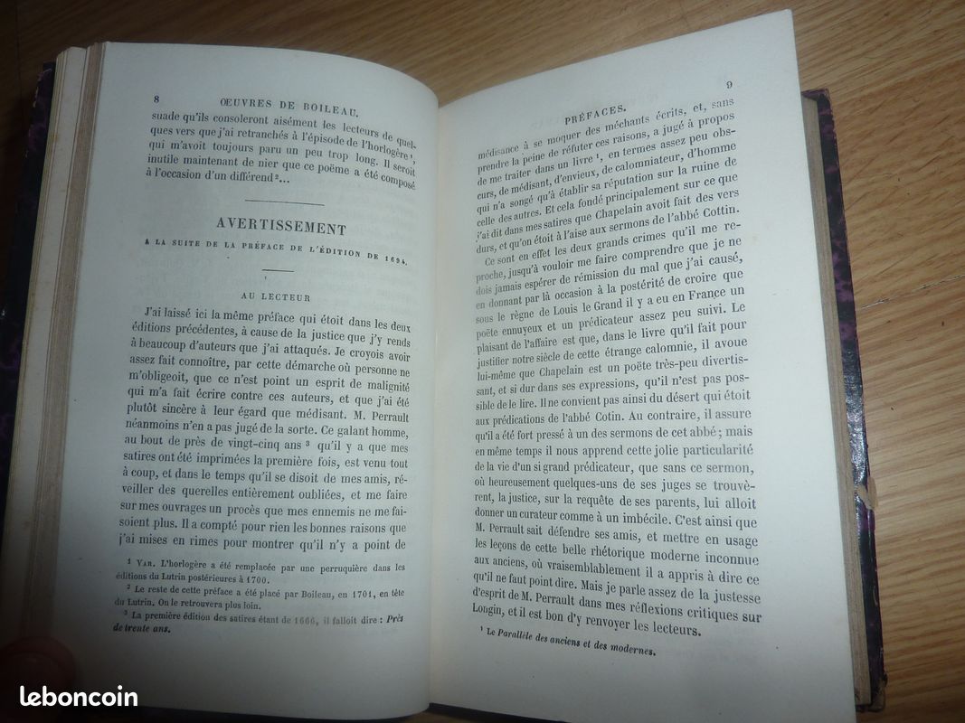 Oeuvres poétiques de Boileau despréaux Charpentier 1865 (image 7)