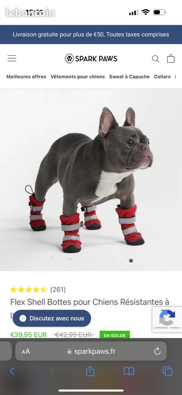 Chaussons hiver pour chien (image 2)