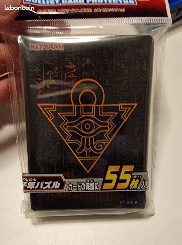 yugioh millenium puzzle card sleeves WAIFUWORLD SHOP YGO | Trading Card Sleeves Compatible with Japanese Yu-Gi-Oh! TCG Cards | Card Sleeves with Holo Effect | 60 Pieces per Pack Card Sleeves Japanese Size 100x