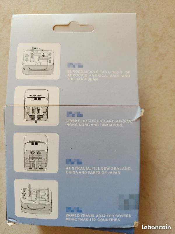 Adaptateur secteur universel/international (image 2)
