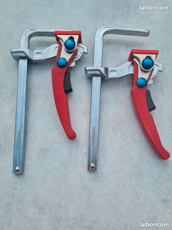 2 serre joint rapide neuf pour rail de guidage scie circulaire (image 1)