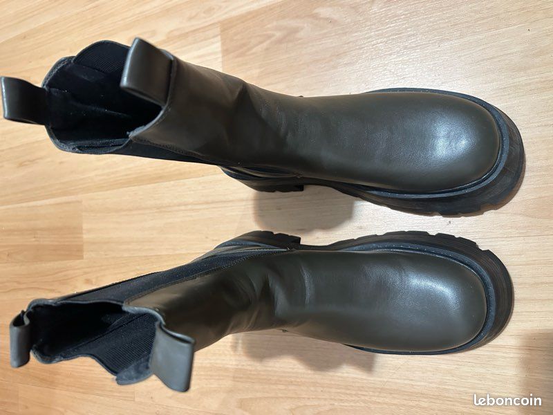 Bottines kaki Pull&Bear T40 (image 2)