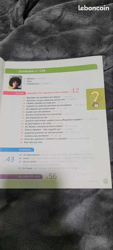 Revue Magazine Adoption "Accueil" EFA N 199 juin 2021, parentalité adoptive (image 2)