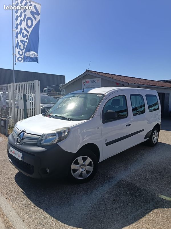 Renault Kangoo ZE ELECTRIC Maxi double cabine TVA récupérable 5 places Batterie neuve 22kw achat intégral garantie possible 6 mois reprise visite possible 7/7 (image 1)