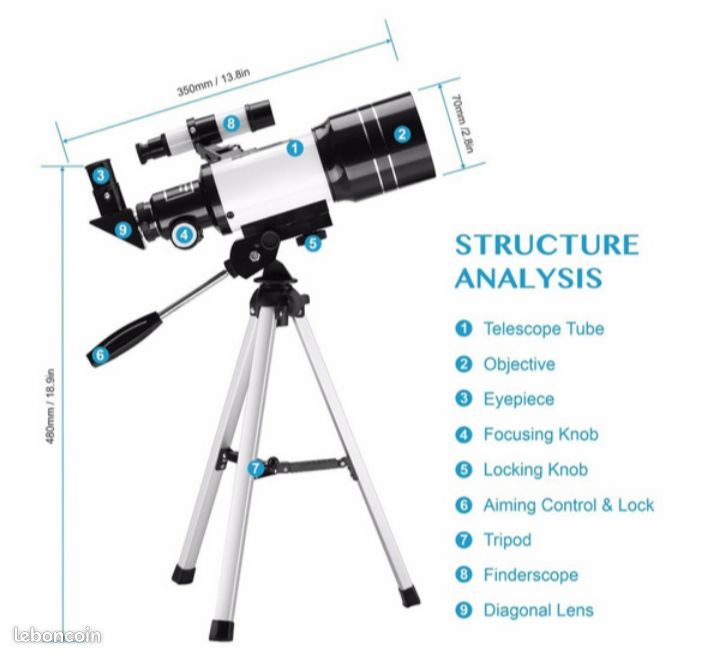 Télescope Astronomique (150Xfois) (image 7)