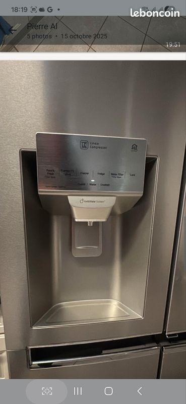 Réfrigérateur Américain LG GML945PZ8F - Occasion 4 Portes - Pose Libre Gris