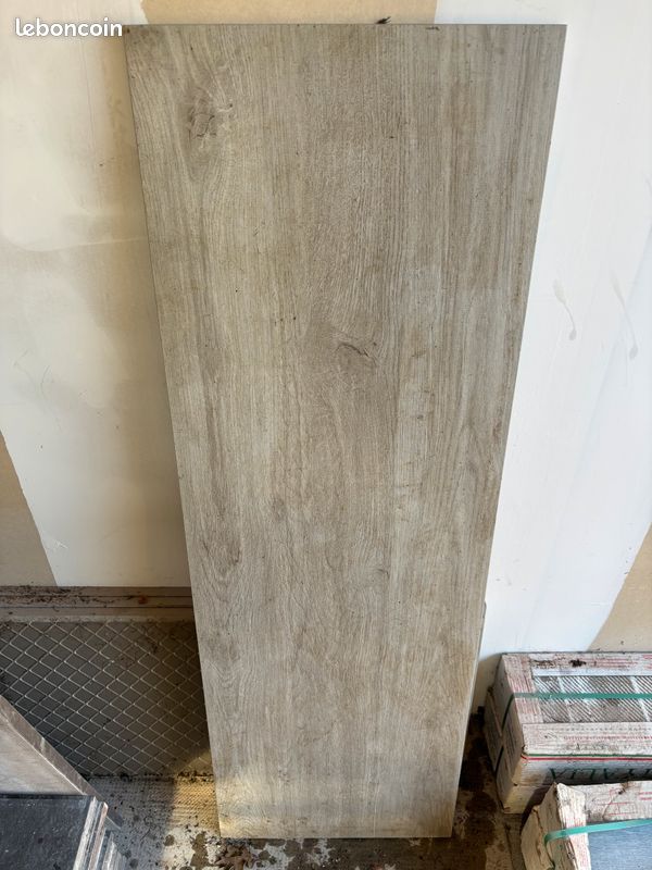 4 dalles de 120 x 40 cm en grès Cérame Ragno Woodliving fumo mat (image 1)