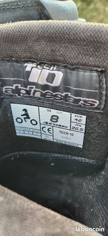 Bottes motocross Alpinestars TECH 10 taille 42 (image 3)