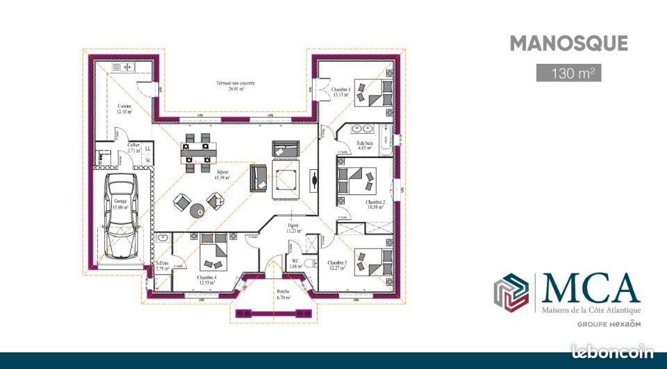 Maison 5 pièces 94 m² · à Périssac · 94 m² · 280 000 €