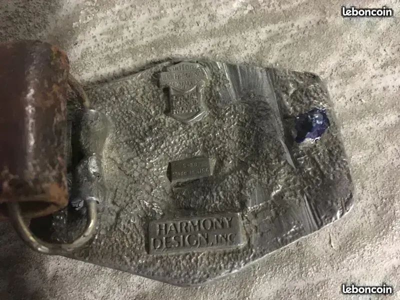 Magnifique et ancienne ceinture harley davidson made in USA (image 2)