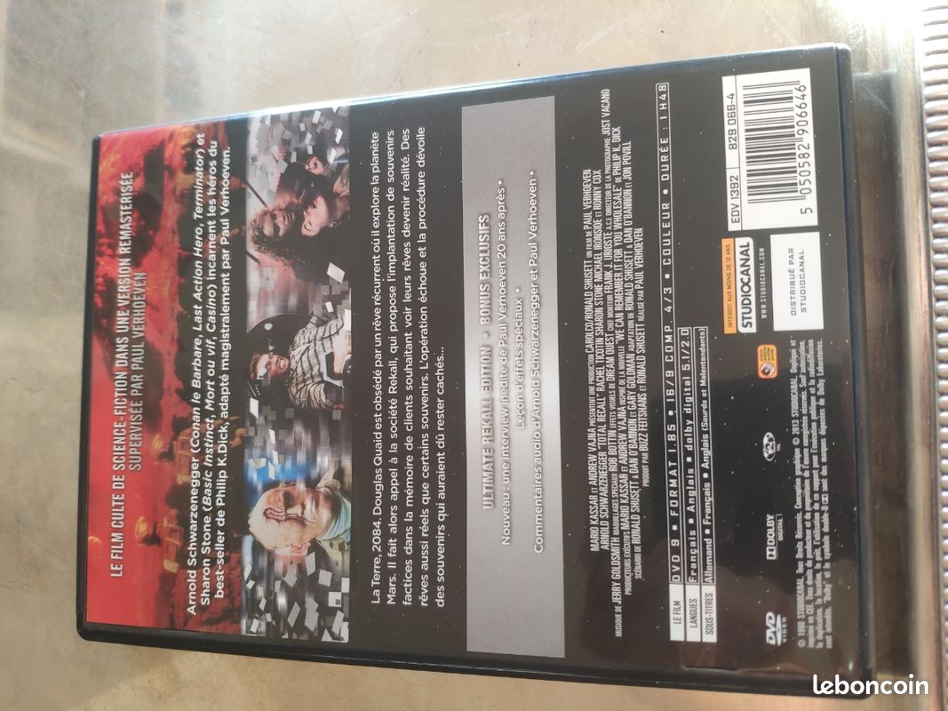 DVD rare Total Recall Ultimate Rekall Edition de Paul Verhoeven (image 2)