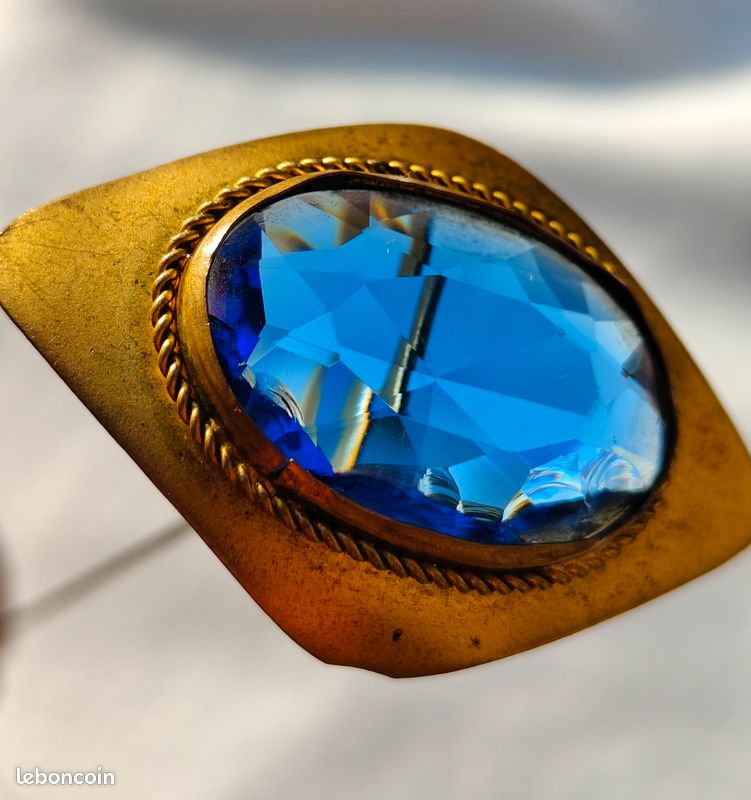 Grande épingle à Chapeau Art Déco Ancienne - Diamètre 3,5 Cm, Occasion, Vintage