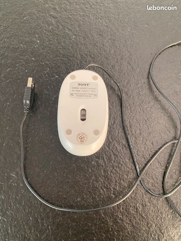 Souris d'ordinateur couleur blanc marque port design (image 3)