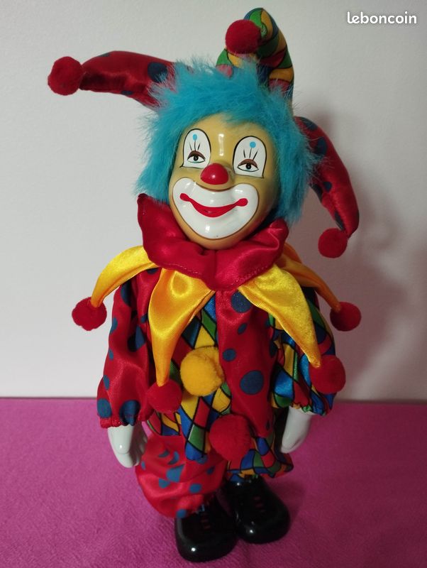 5 Clowns automate musical en porcelaine de collection (image 5)